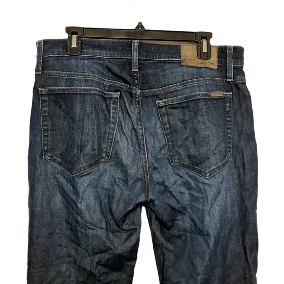JOE'S SLIM FIT Dark Wash Stretch Distressed Blue Jeans Tencel Blend sz 32 x 29 - Picture 12 of 16